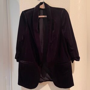Express velvet blazer